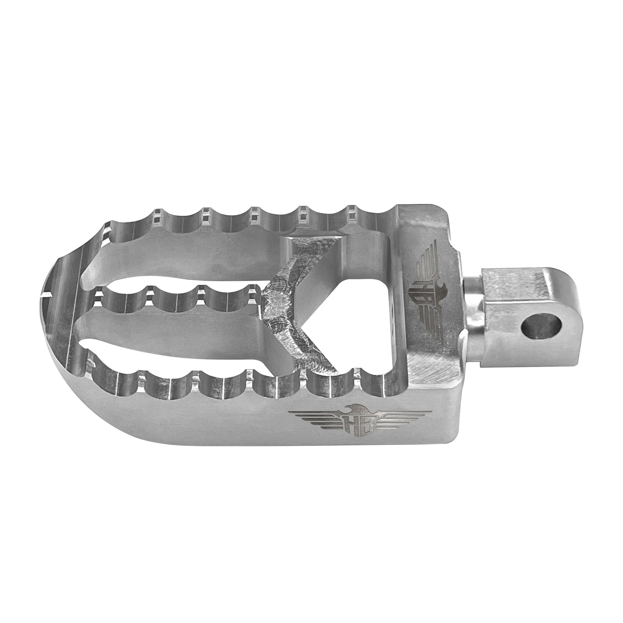 Heinz Bikes Fußrasten für Harley - Silbernes Aluminium