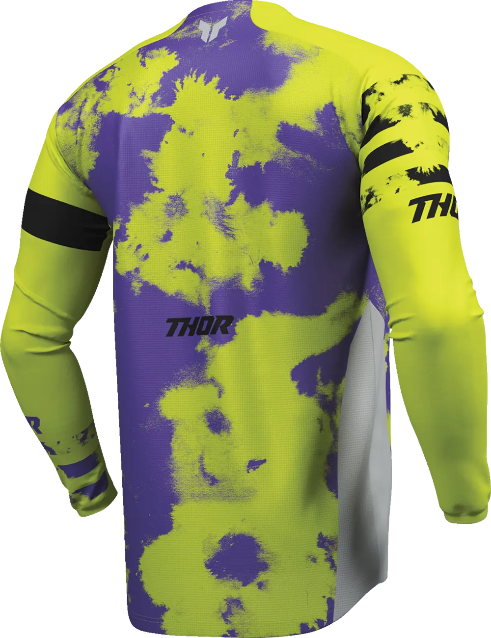 Thor Launchmode Bleach Motocross-Trikot – Schwarz/Grau/Lila/Säure
