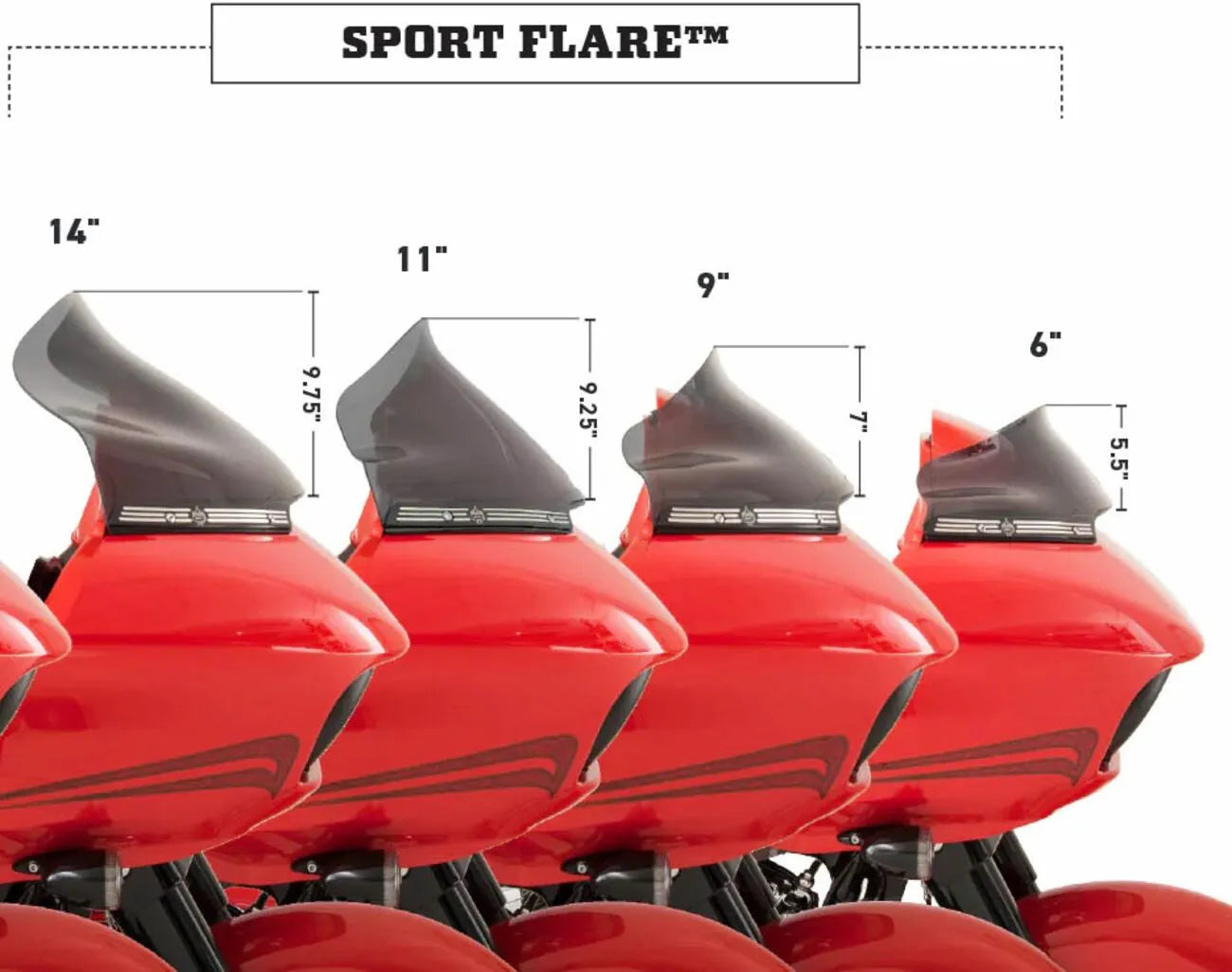 Klock Werks Sport Flare Windschutzscheibe