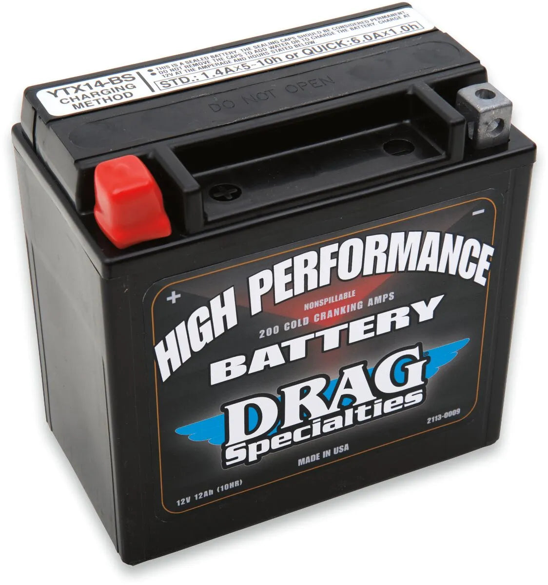 Drag Specialties Europa-exklusive Batterie 12 Ah