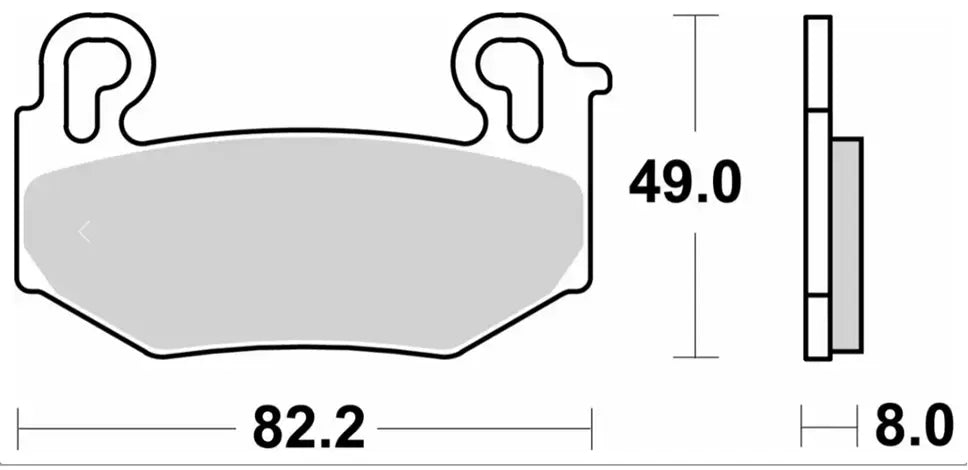 SBS HS Street Excel Sinter-Bremsbeläge für die Vorderachse