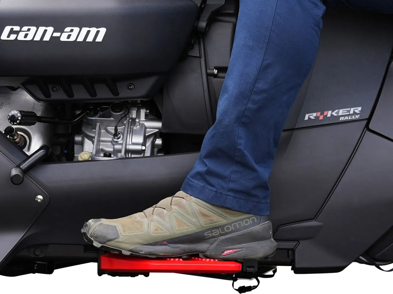 Chrome Combat Trittbretter – Rot