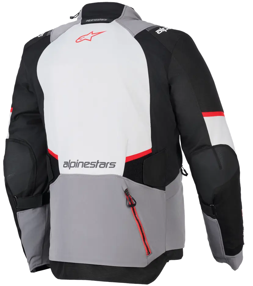 Alpinestars Andes V4 Drystar® Allwetterjacke – Schwarz/Dunkelgrau/Hellgrau/Leuchtend Rot
