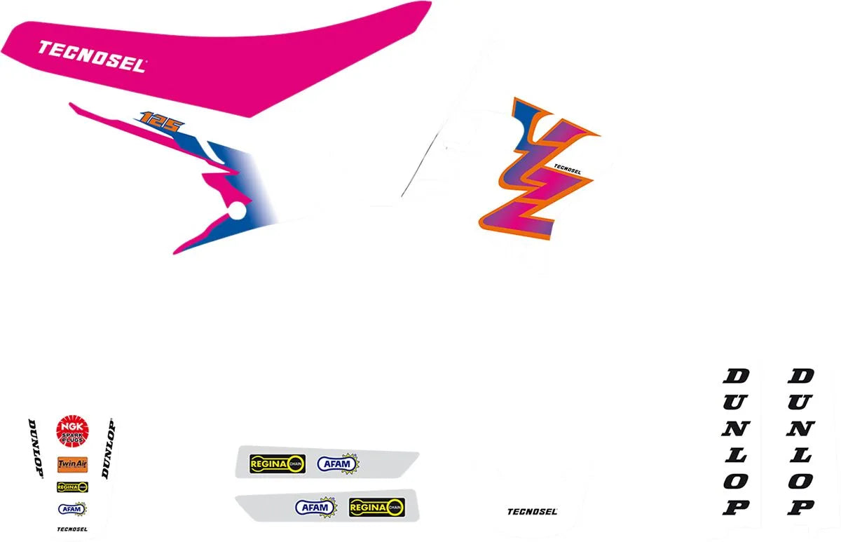 Tecnosel Grafikset für Yamaha Oldtimer-Motorräder