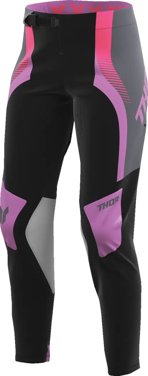Thor Damen Sportmode Velocity Hose - Schwarz/Dunkelgrau/Rosa/Lila