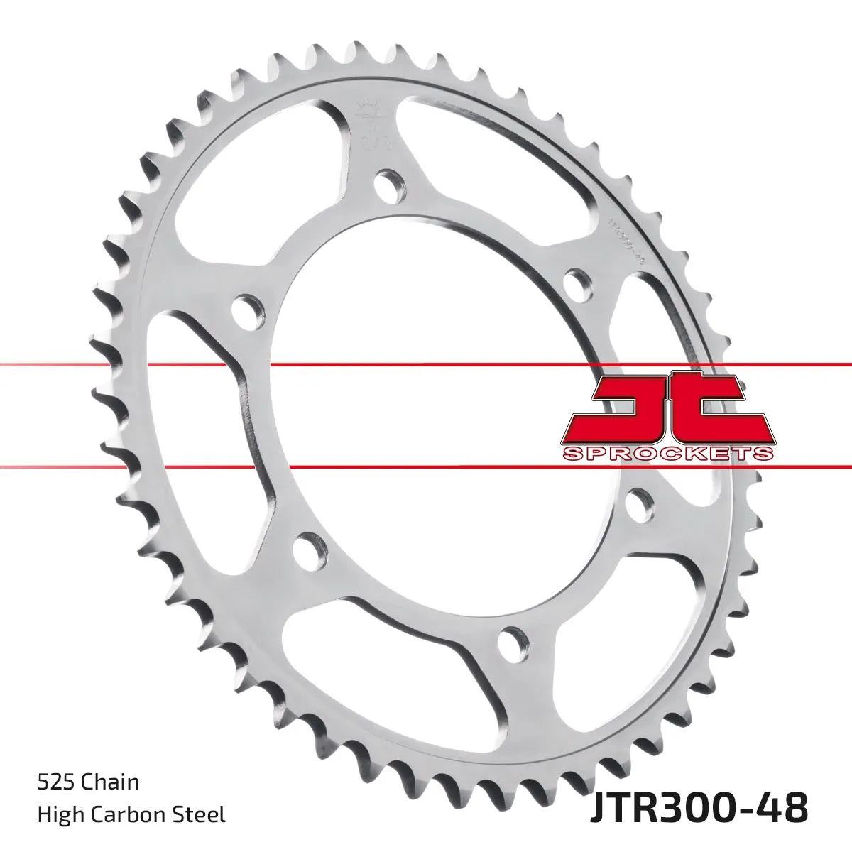 JT Sprockets Stahl-Kettenrad hinten - 525-48 Zähne