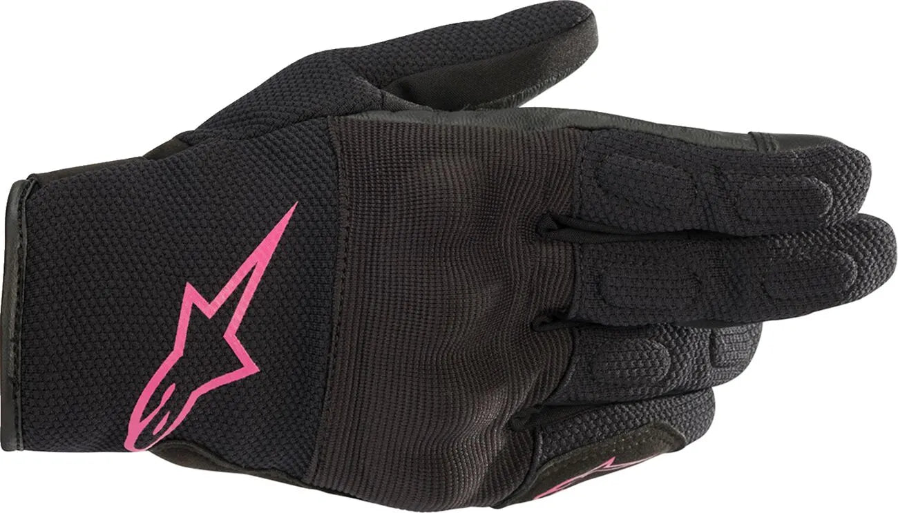 Alpinestars Stella S-max Drystar Damen-Motorradhandschuhe - Schwarz/Fuchsia