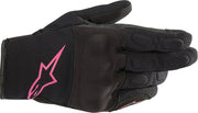 Alpinestars Stella S-max Drystar Damen-Motorradhandschuhe - Schwarz/Fuchsia