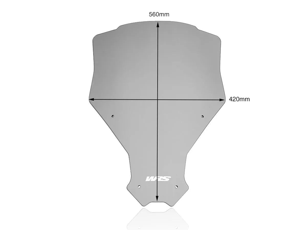 Wrs Windschutzscheibe Dunkelgrau 22"