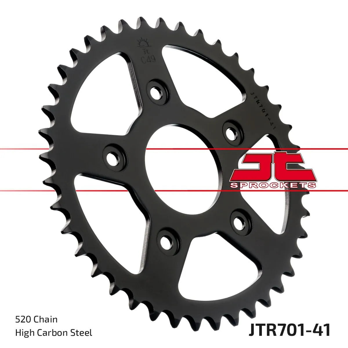 JT Sprockets Stahl-Kettenrad hinten 520-41 Zähne