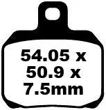 EBC SFA Serie Organische Scooter-Bremsbeläge