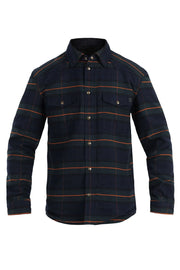 John Doe Vintage Motorradjacke für Herren - Grün/Marineblau/Orange