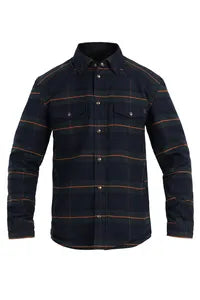 John Doe Vintage Motorradjacke für Herren - Grün/Marineblau/Orange