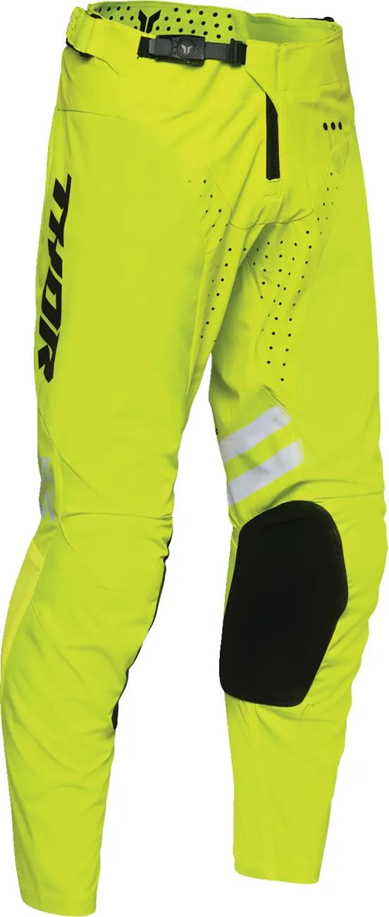 Thor Launchmode Dozer Rennhose – Acid, Fluoreszierendes Gelb, Weiß, Schwarz