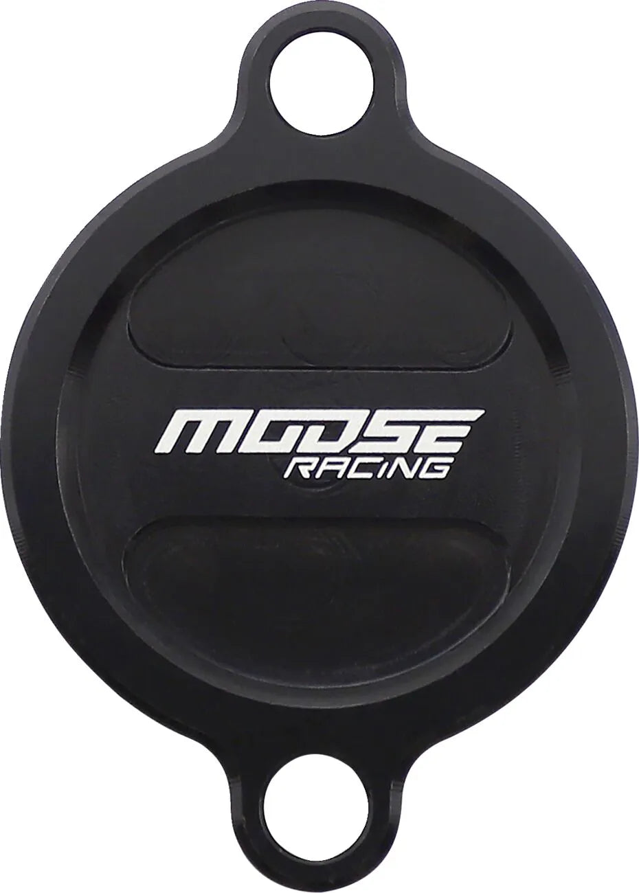 Moose Offroad gefräster Ölfilterdeckel – Schwarz eloxiert