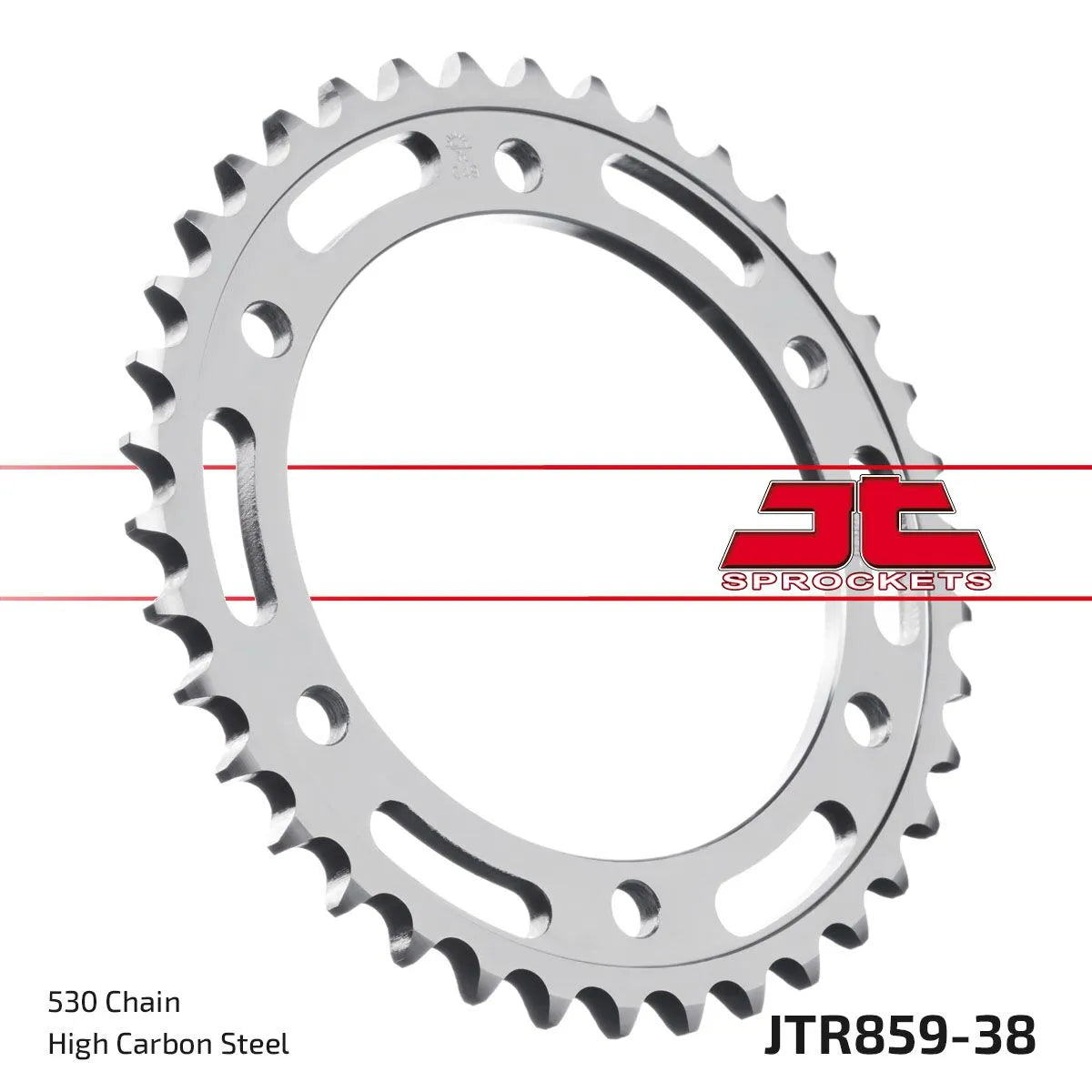 JT Sprockets Stahl-Kettenrad hinten 530 38 Zähne