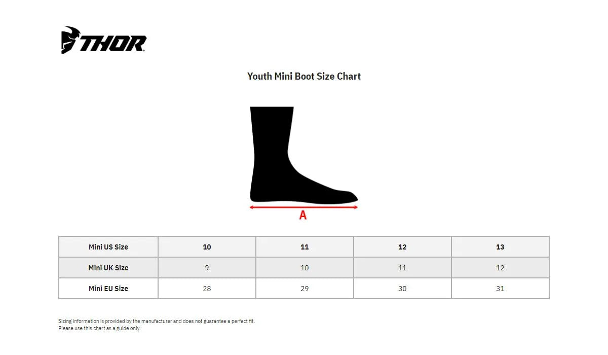 Thor Mini Blitz XP Boots für Kinder, Schwarz