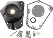 Drag Specialties Nockenwellenabdeckung – Schwarz satiniertes Aluminium