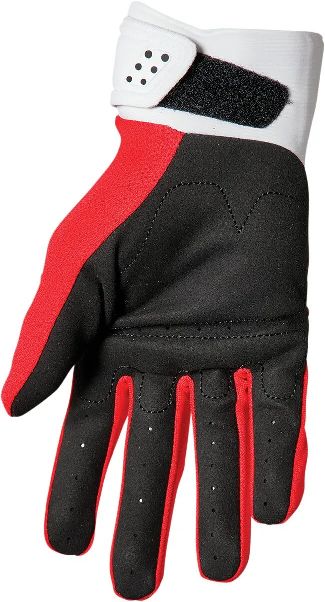 Thor Spectrum Jugend-Handschuhe – Rot/Weiß