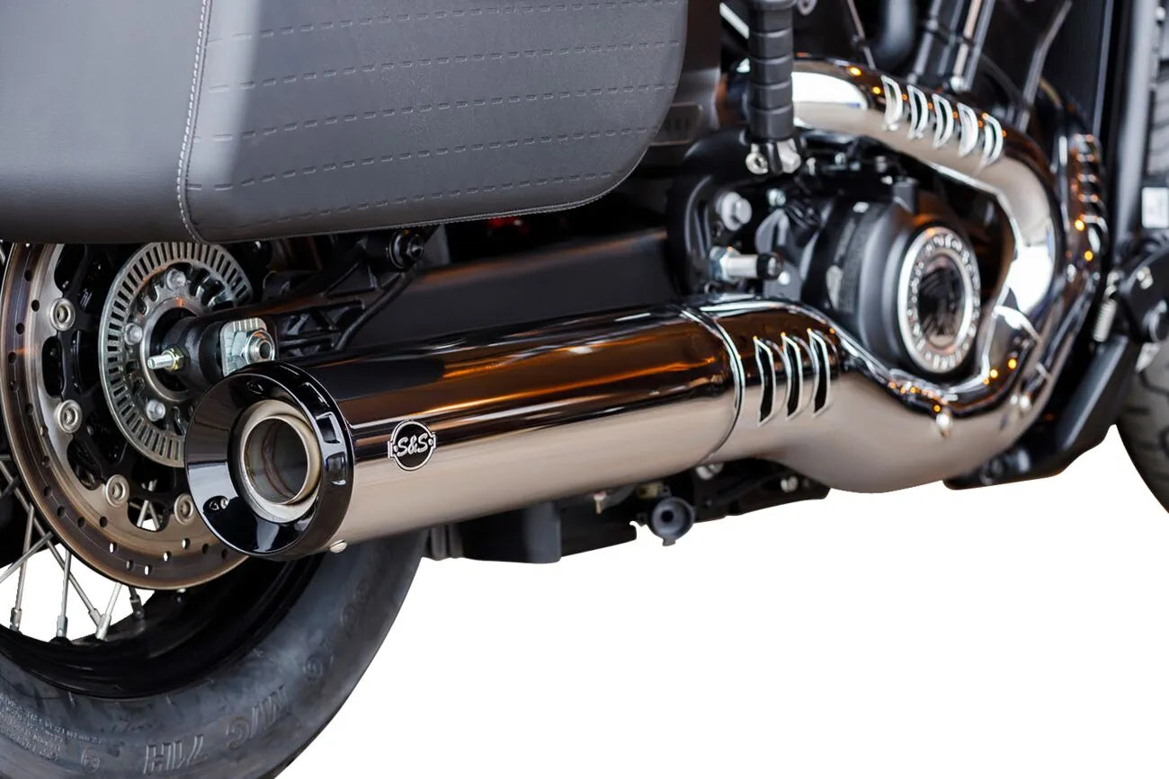 S&amp;S Cycle Grand National Slip-on Schalldämpfer Chrom