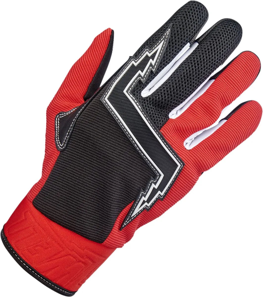Biltwell Baja Handschuhe, Motocross-inspiriert – Schwarz/Rot