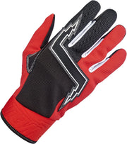 Biltwell Baja Handschuhe, Motocross-inspiriert – Schwarz/Rot