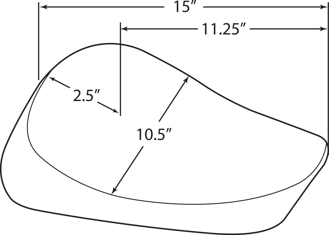 Drag Specialties Solo-Vinylsitz vorne