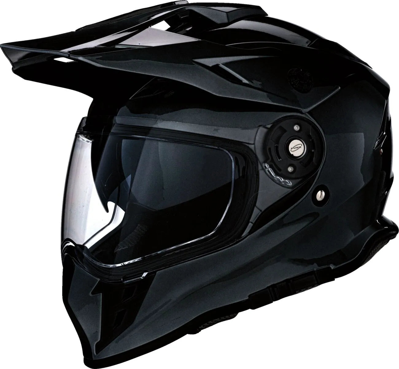 Z1r Range 2.0 Helm – Dual Sport Schwarz Glanz