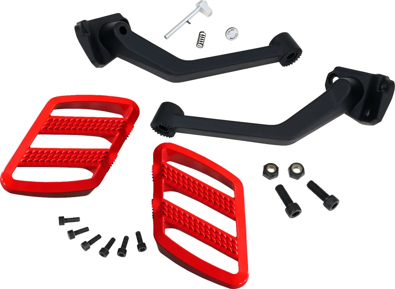 Show Chrome Combat Trittbretter – Schwarz/Rot