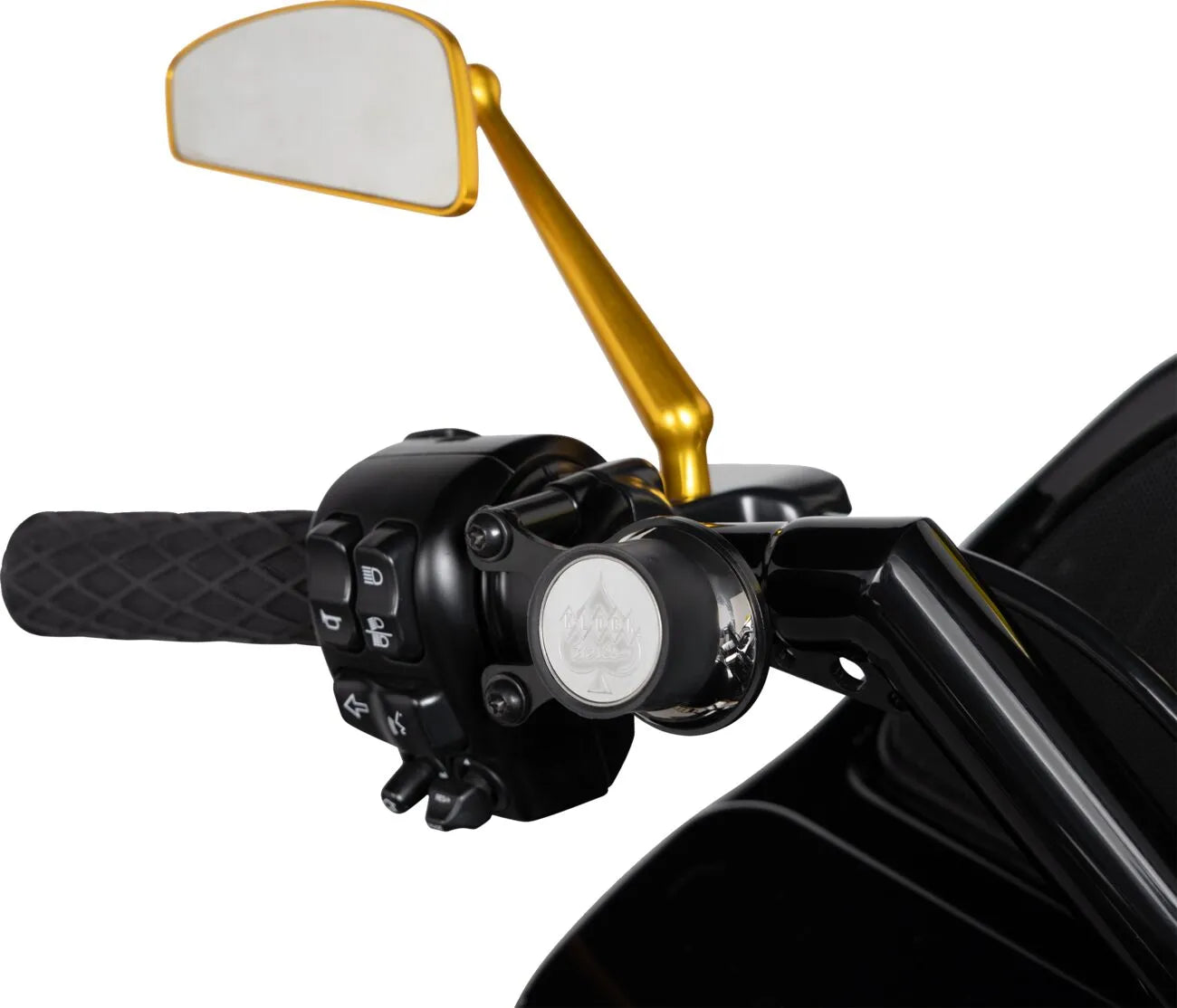 Arlen Ness Tearkop Spiegel - Gold eloxiert