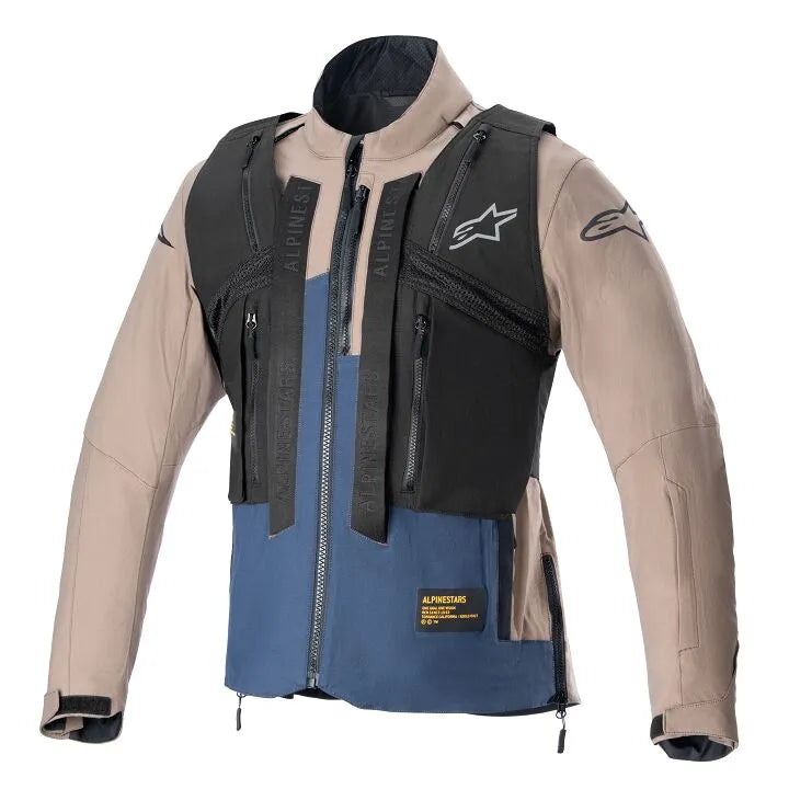 Alpinestars Techdura Jacke - Braun/Marineblau
