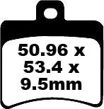 EBC SFA Serie Organische Bremsbeläge für Roller