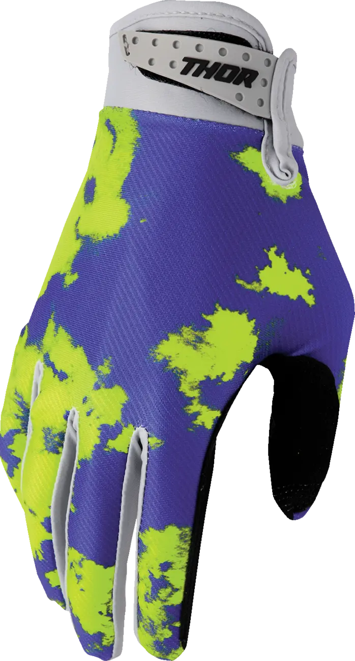 Thor Youth Launchmode Bleach Handschuhe – Grau/Säure