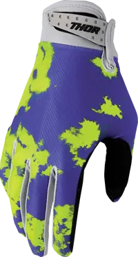 Thor Youth Launchmode Bleach Handschuhe – Grau/Säure