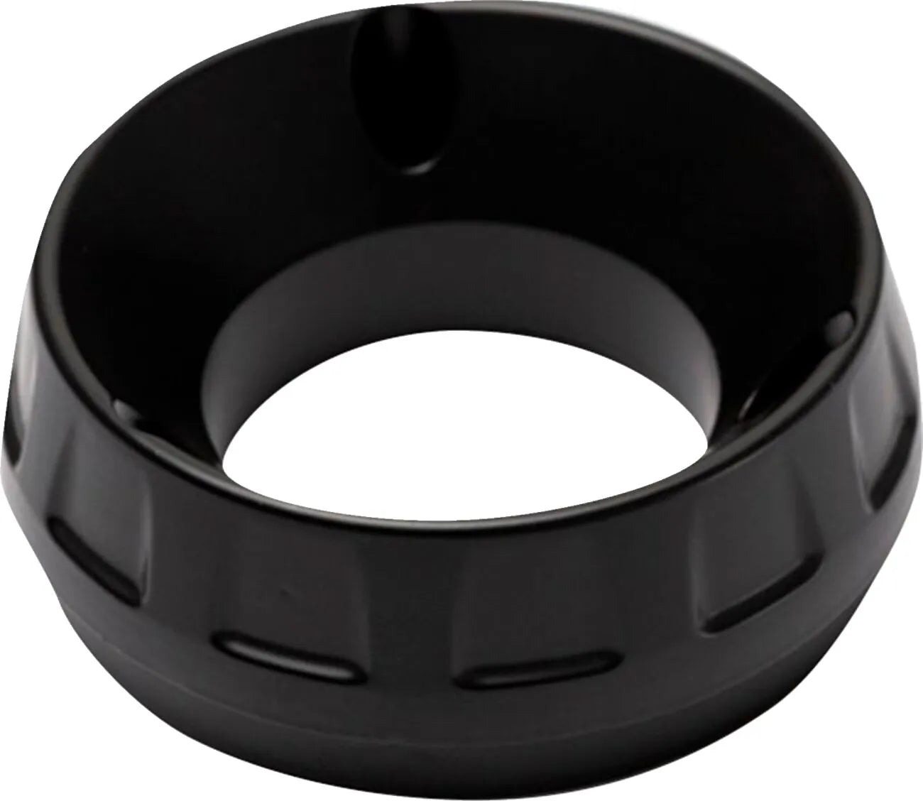 S&amp;S Cycle Grand National 4" Endkappe, schwarz pulverbeschichtet