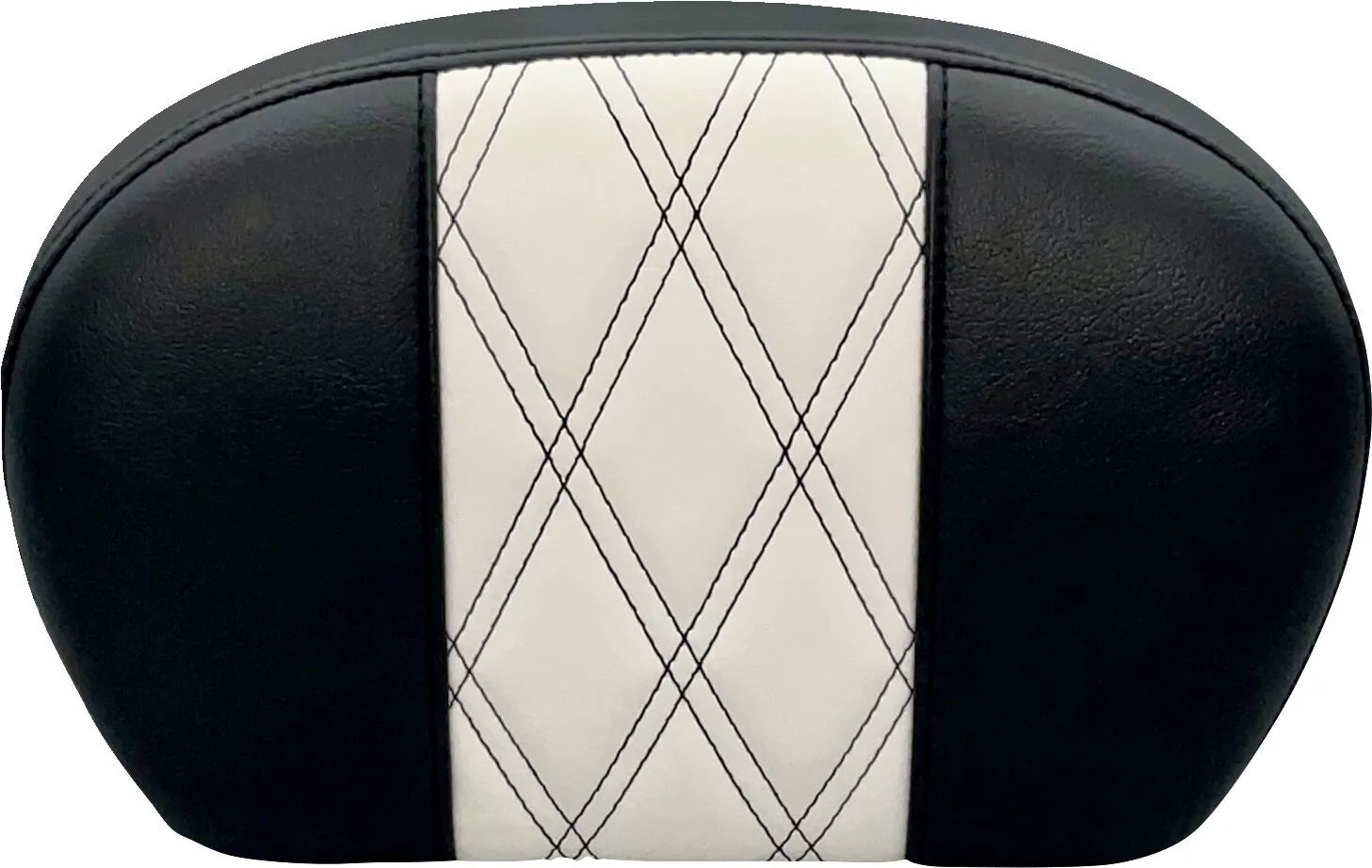 Le Pera Sissy Bar Pad - Schwarz/Weiß Vinyl