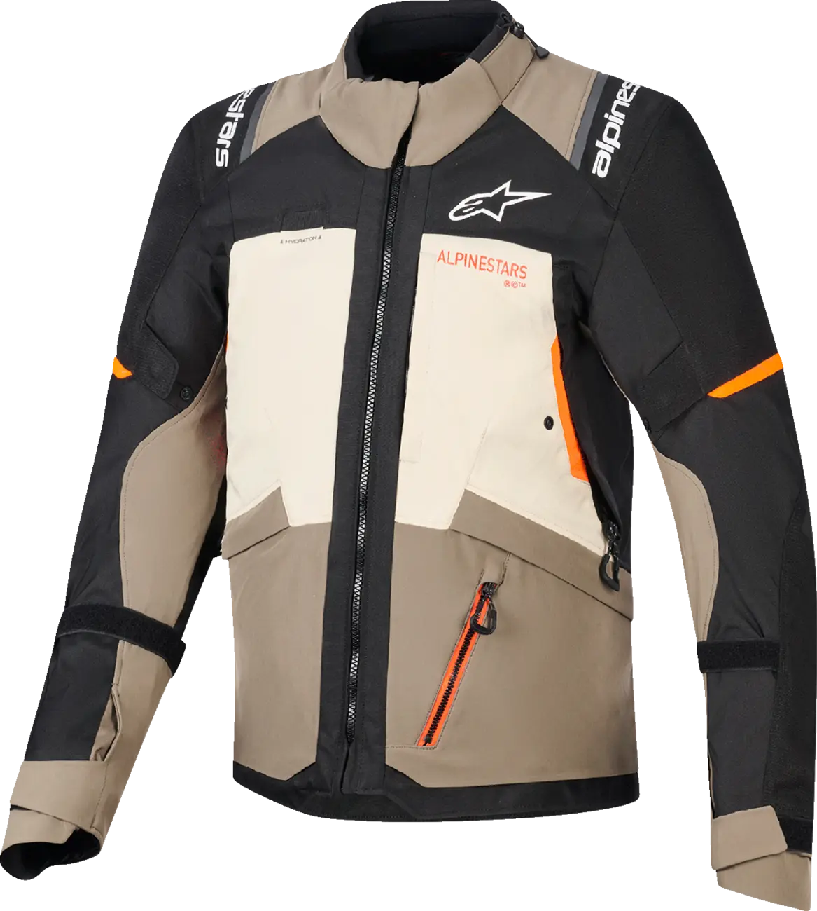 Alpinestars Andes V4 Drystar® Allwetterjacke – Schwarz/Braun/Hellbraun
