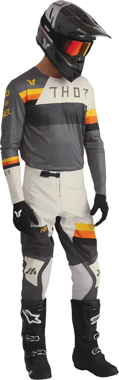 Thor Sportmode Liga-Trikot – Gelb/Weiß/Orange/Anthrazitgrau