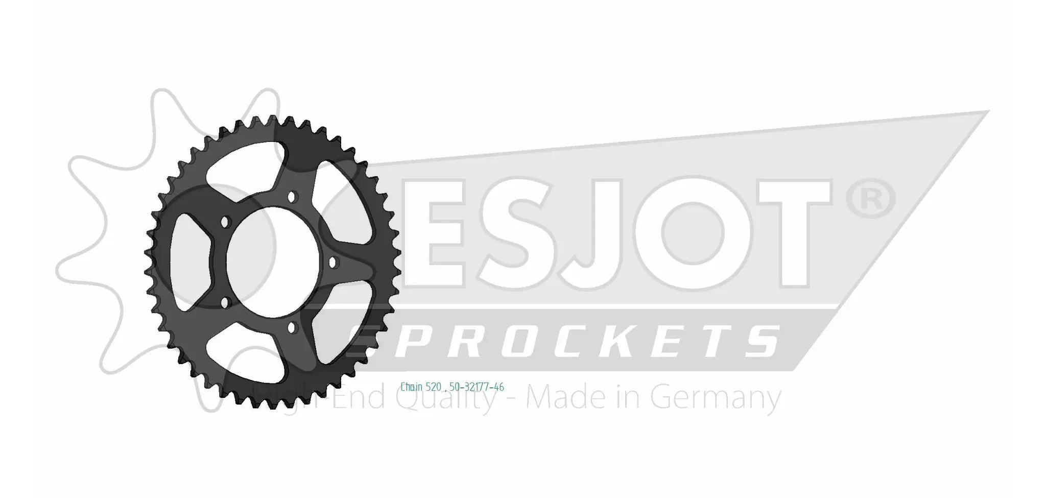 Esjot 520 Kettenrad hinten – Hochleistungsstahl