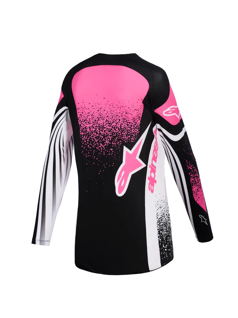 Alpinestars Stella Techstar Nomur Damen-Trikot – Schwarz/Rosa/Weiß