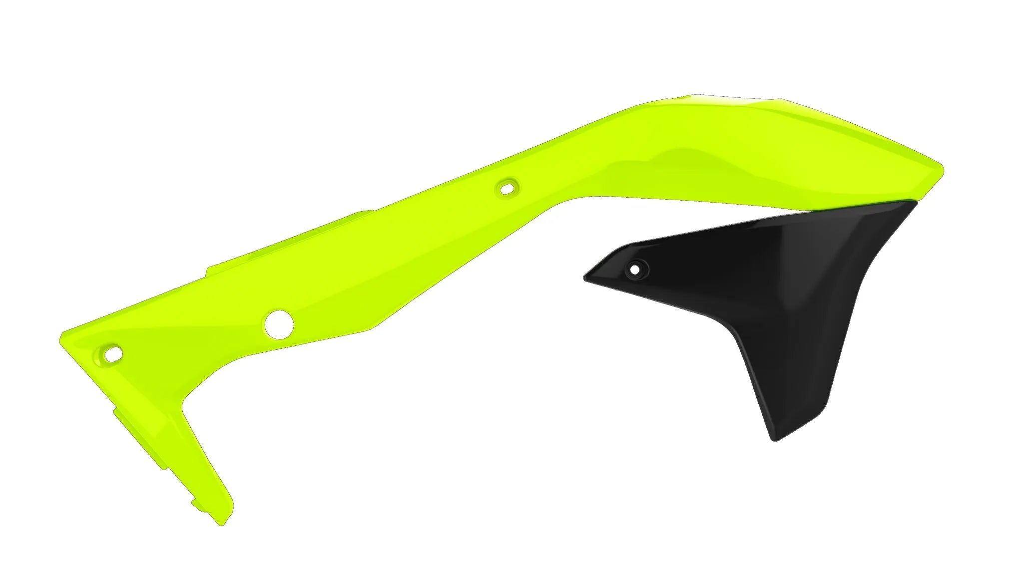 Polisport Kühlerabdeckungen für Kawasaki - Schwarz/Gelb