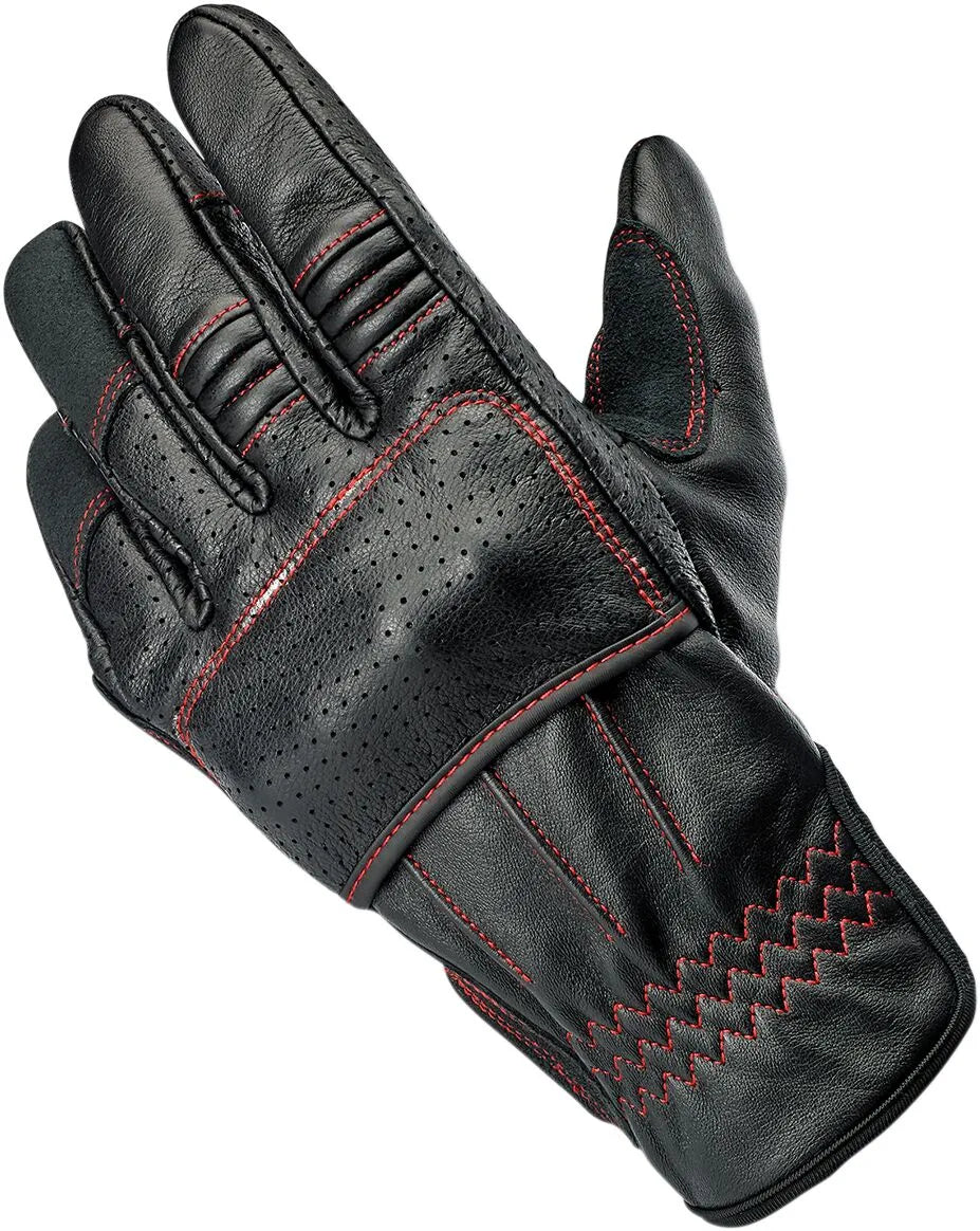 Biltwell Borrego Handschuhe - Schwarz/Rot