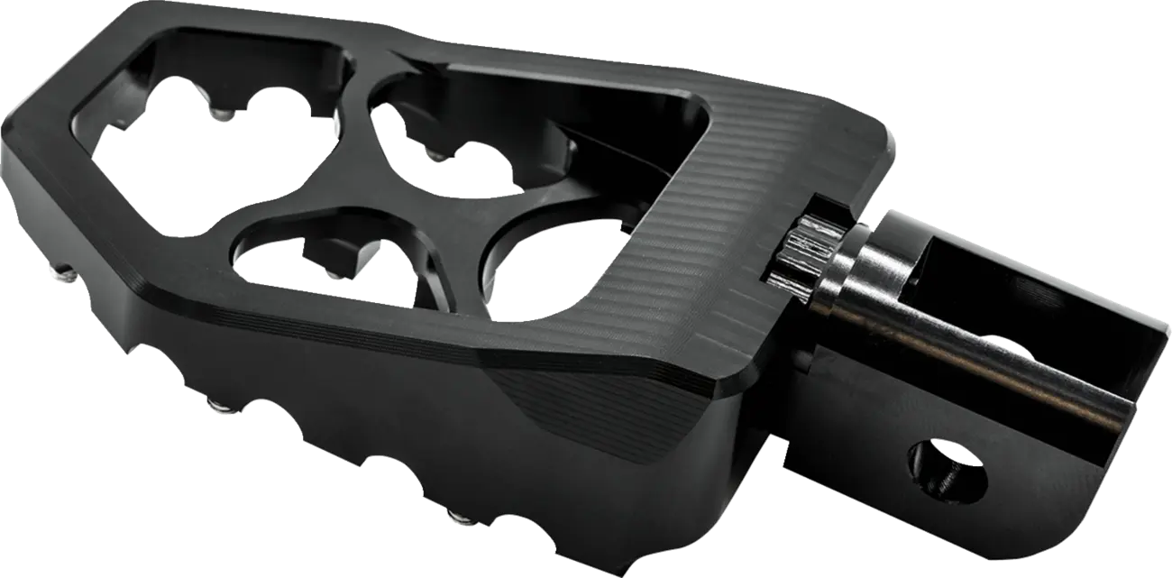 Burly Brand MX Evolution Fußrasten – Schwarzes Aluminium