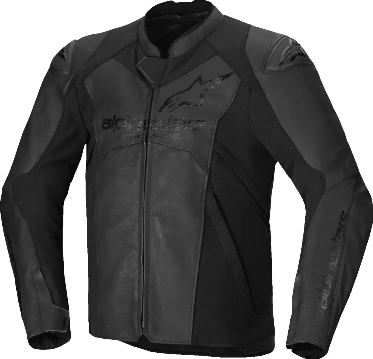 Alpinestars Faster V3 Leder-Motorradjacke – Schwarz