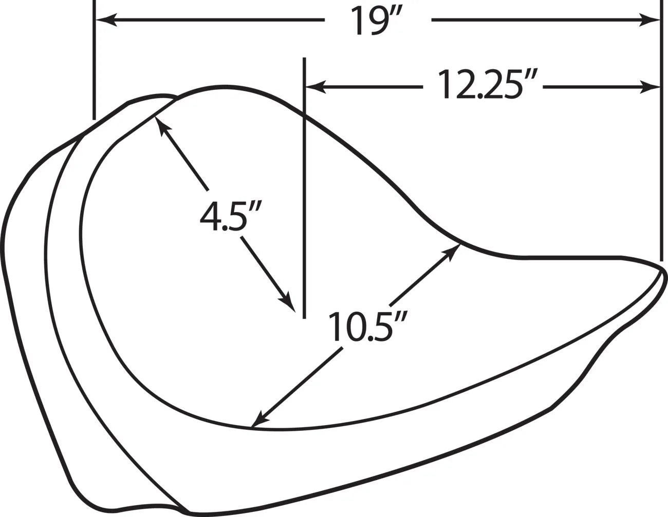 Drag Specialties Solo-Sitz - Rückenlehnenkompatibel