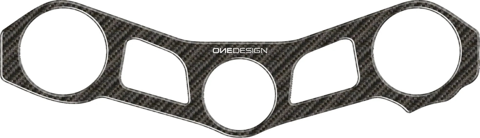 Onedesign Gabelbrückenschutz mit Carbonfaser-Grafik für Kawasaki