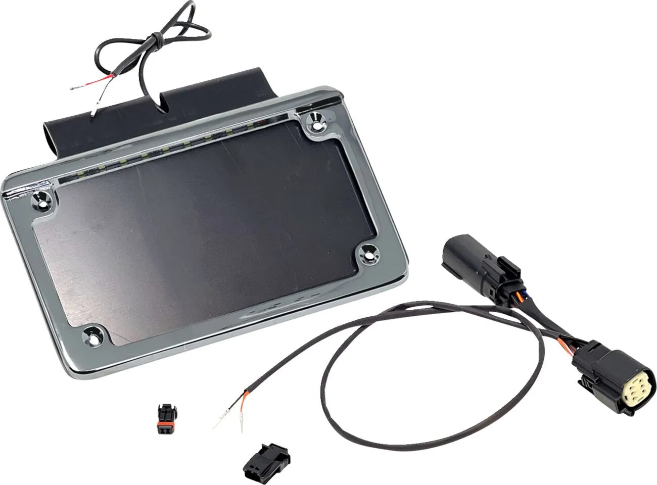 Namz Kennzeichenhalter mit weißer LED für Harley-Davidson