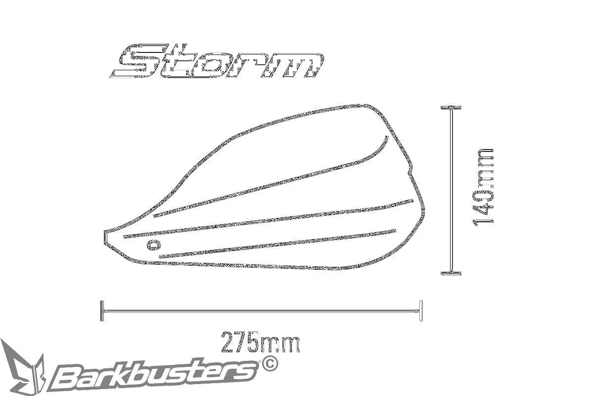 Barkbusters Storm Handschutz für 22-mm-Lenker