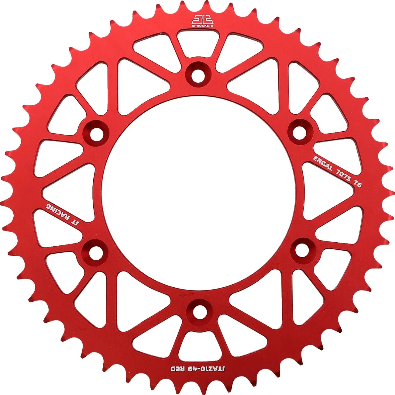 JT Sprockets Ritzel hinten – 520er Kette, 49 Zähne, Rot