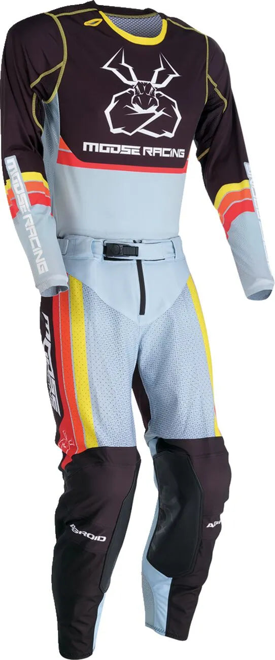 Moose Offroad Agroid Jersey – Schwarz/Grau/Gelb